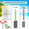 Strandtuch XXL aus Baumwolle, 100x200 cm, grau mit Produktbild-Vorschau 6