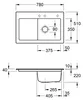 VILLEROY & BOCH 671401R1 EB-SP Subway 45 780x510mm Ablgarn. Produktbild-Vorschau 5