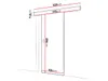 Posuvné interiérové dveře SANITA 1 - 100 cm, dub zlatý Náhled obrázku produktu 2
