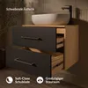 Planetmöbel LUX Badmöbel-Set Waschtisch mit Unterschrank 70 Produktbild-Vorschau 3