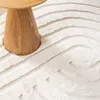 Volero - Hochflor Teppich Rund - Carvy Curves Creme - Ø 120 Produktbild-Vorschau 8