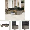 The Living Store 13-tlg. Garten-Sofagarnitur mit Kissen Produktbild-Vorschau 1