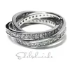 Spielring 925 Silber rhod mit Zirkonias 3teilig Produktbild-Vorschau 2
