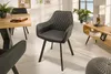 riess-ambiente Retro Stuhl PALERMO anthrazit mit Armlehne Produktbild-Vorschau 2