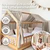 Hausbett Himmel Gold aus Musselin - 2er-Set für Kinderbett Produktbild-Vorschau 5