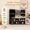 COSTWAY Kinderküche mit Kühlschrank, Kinder Spielküche Produktbild-Vorschau 3