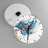 Wanduhr - Rund - Glasuhr - disco dj Mädchen Abbildung - Produktbild-Vorschau 2