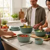 Arendo Salatschüssel Set 4-teilig mit Deckeln, Schüsselset Produktbild-Vorschau 7