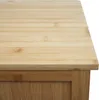 A close-up view of the top corner of a wooden cabinet. Podgląd zdjęcia produktu