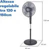 Ardes AR5S41PBT Ventilatore a Piantana 40cm 50W Nero con Anteprima dell’immagine prodotto 2