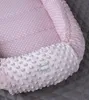 Mini PUNKTE Rosa/ MINKY ROSA Babynestchen Unterlage 2 Tlg Produktbild-Vorschau 8