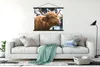 MuchoWow® Textilposter Schottischer Highlander - Nase - Produktbild-Vorschau 3