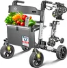 KESSER® Rollator Aluminium faltbar, höhenverstellbar & bis Produktbild-Vorschau 1