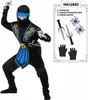 Kombat Ninja Kostüm für Kinder blau Produktbild-Vorschau 1