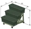 Bama Orto Di Kit Plantenbakken 80x74x73 cm Groen Voir les images du produit 3