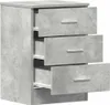 vidaXL Nachttische 2 Stk. Betongrau 38x35x56 cm Produktbild-Vorschau 6