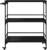 vidaXL Kuchyňský vozík černý 100,5x50x105 cm materiál na Náhled obrázku produktu 7
