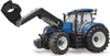 A blue tractor with a front loader, shown from a three-quarter angle against a white background. Anteprima dell’immagine prodotto