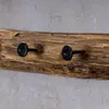 Garderobe Teak Holz 4 Haken L50cm Hakenleiste Recyclingholz Produktbild-Vorschau 6