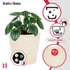 KOTARBAU® Vaso da fiori vintage cachepot in Vetroceramica Anteprima dell’immagine prodotto 4