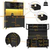 Armoire haute de style buffet avec éclairage RGB LED Voir les images du produit 6