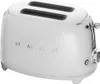 A studio shot of a white Smeg toaster. Produktbild-Vorschau
