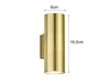 Trendige LED Wandleuchte in gold foliert 16,5cm Ø6cm, Up & Produktbild-Vorschau 4