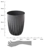 HowHomely Blumentopf Rund 30 cm Höhe, Pflanzkübel, Antrazit Produktbild-Vorschau 7
