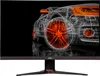 A wireframe rendering of a sports car on a black background, displayed on a computer monitor. Produktbild-Vorschau