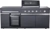 BUSCHBECK Outdoorküche Newcastle schwarz, B199 x T58 x H120 Produktbild-Vorschau 1