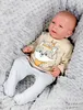TupTam Uni Baby Langarmshirt mit Spruch Aufdruck 3er Set, Produktbild-Vorschau 2