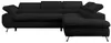 A black sectional sofa is shown against a white background. Produktbild-Vorschau