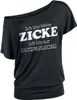 Sprüche T-Shirt Damen Ich bin keine Zicke ich bin nur Produktbild-Vorschau 1