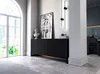 Glamour Kommode RTV Schwarz matt Elpis 3D - Modern - Produktbild-Vorschau 3