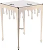Table d'appoint 45 cm dorée, design moderne, pour salon - Voir les images du produit 8