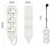 Prodlužovací kabel 1,5 m / 3 zásuvky / bílý / PVC / 1 mm2 Productafbeelding-voorbeeld