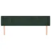 The Living Store Kopfteil mit Ohren Dunkelgrün 183x16x78/88 Produktbild-Vorschau 4