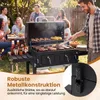 Barbecue au charbon de bois COSTWAY avec couvercle, chariot Voir les images du produit 6