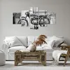 Bild auf Leinwand - Leinwandbild - 5 Teile - Alt Motorrad Produktbild-Vorschau 6