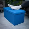 Intirilife Skládací lavice 76x38x38 cm v barvě OCEAN BLUE - Náhled obrázku produktu 4