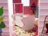 Maison de poupées en bois MDF + meuble 70cm rose LED Voir les images du produit 11