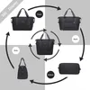 Schwarze Handgepäcktasche für Damen, 40 x 30 x 20 cm, mit Produktbild-Vorschau 9