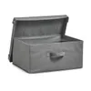 Zeller Boîte de rangement avec couvercle, pliable, gris, 41 Voir les images du produit 3