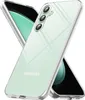 A transparent phone case with a light green tint, showing the Samsung logo on the back of a phone. Produktbild-Vorschau