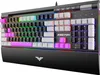 A close-up, angled view of a PREYON gaming keyboard with RGB lighting. Produktbild-Vorschau
