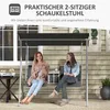 Hollywoodschaukel. 2-Sitzer. mit Dach und Tisch. Produktbild-Vorschau 9