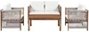 Loungeset Gartenmöbel Set 4-teilig aus Akazienholz & Produktbild-Vorschau 14