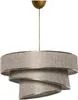 Opviq, Couper - Beige, Oro, Lampadario, Beige, Cotone, 40 x Anteprima dell’immagine prodotto 2