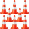Wiltec dopravní kužely 50 cm vysoké, 8 kusů, kužely pro Náhled obrázku produktu 1