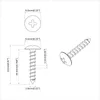 vidaXL Skrutky do dreva 12 ks Strieborná M3,5 x 20 mm oceľ Náhľad obrázku produktu 6
